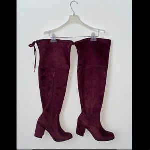 Torrid | Burgundy Above-the-Knee Suede Boots